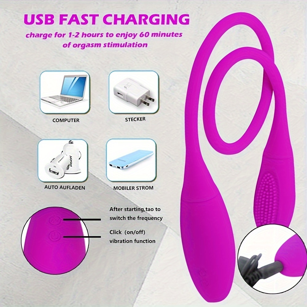 1pc   2-in-1 klitoris- & anal-g-spot-vibrationsgerät mit 7 frequenzmodi, usb-wiederaufladbar, lithiumbatterie, anfängerfreundliches sexspielzeug für paddles, klitoris-therapiegerät | vibrationsgerät | usb-wiederaufladbares gerät Produktdetails 5