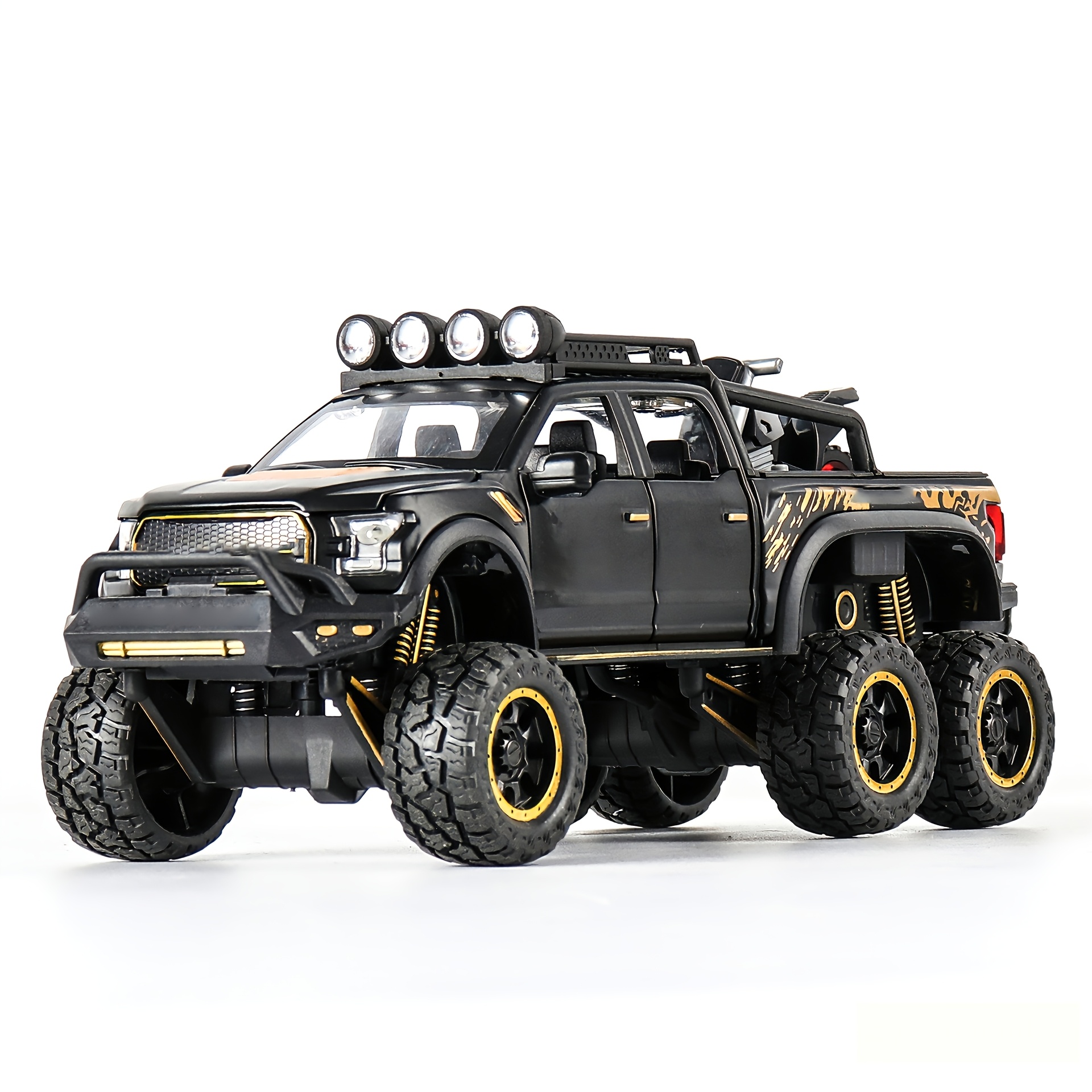 Image of Collectible Exhibition-grade 1:28 Scale For Ford Raptor Pickup Model - Die-cast Alloy, Detailed Static Display, Home Desktop Decor, Must-have For Enthusiasts, Birthday/christmas Gift