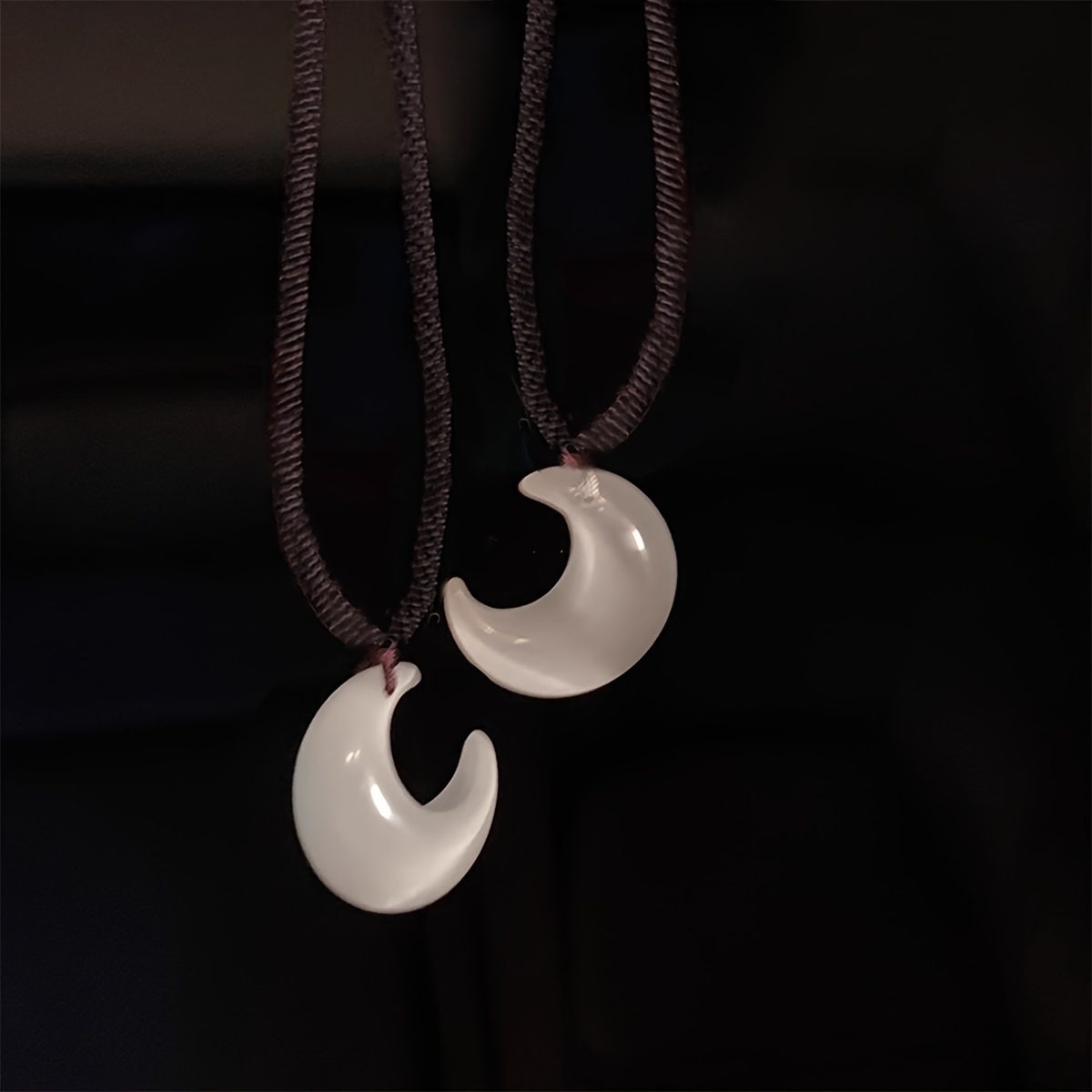 Fairy Moon Necklace Pendant Collarbone Chain Gift for Couple