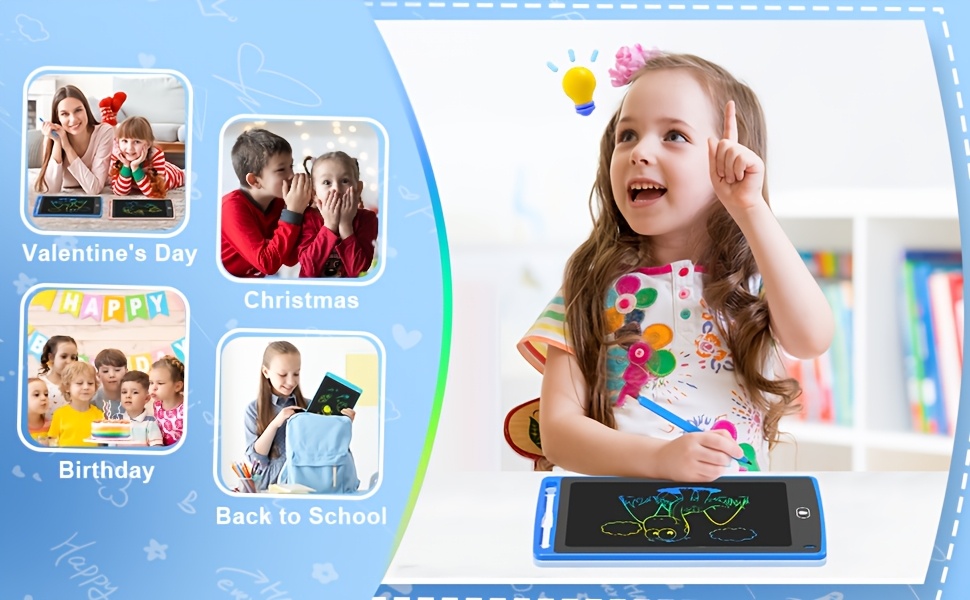 8.5 Inch LCD Writing Tablet, Electronic Drawing Writing Board, Erasable Drawing Doodle Board, Doodle Pad Toys for Youngsters Adults Learning & Education