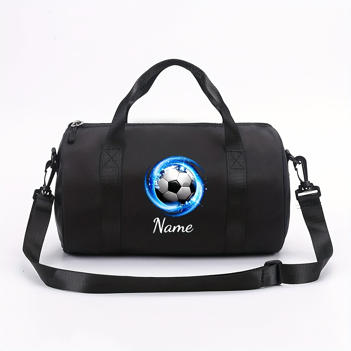E-shop Personalisierbarer Rucksack Umhängetasche Messenger-Bag Handtasche in Einfarbig, Schlicht, mit Mehrfach-Fußball-Aufdruck, niedlicher süßer