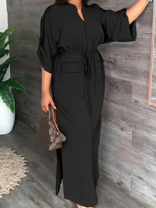 women's plus size beige cargo dress - casual solid color with front zipper, drawstring waist, and long sleeves for streetwear or , plus size dress - women' clothing - Temu women's plus size beige cargo dress - casual solid color with front zipper, drawstring waist, and long sleeves for streetwear or , plus size dress - women' clothing - Temu