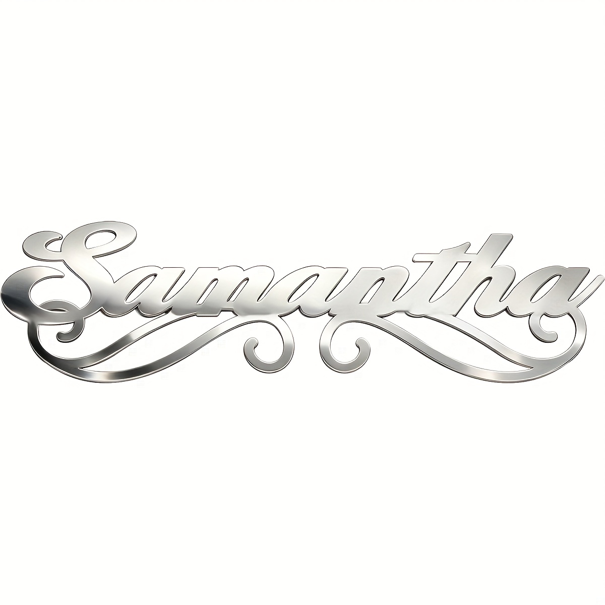 TEMU Heavy-duty Stainless Custom Car Emblem Badge - Ized Name/text (choose Letters) With Strong Adhesive Tape, Fit For, Trucks, Motorcycles, - Custom