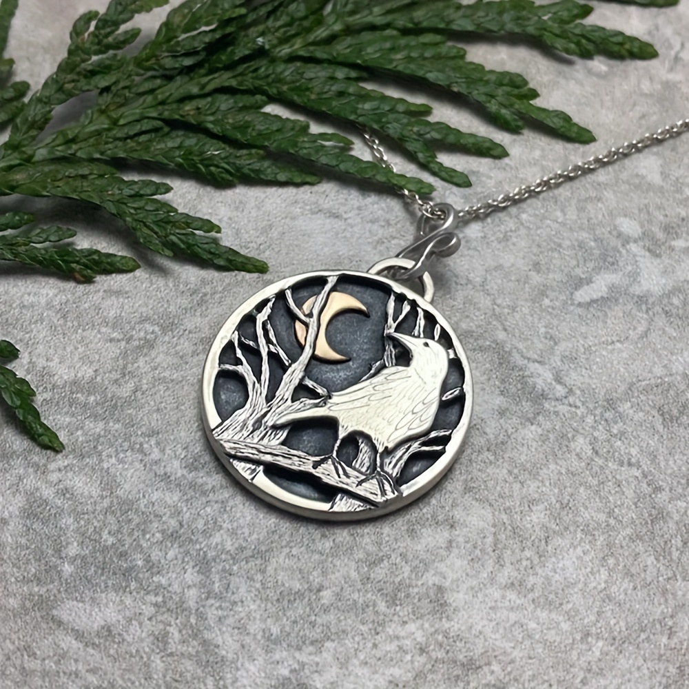 

Moon And Pattern Heart Pendant, Adjustable Costume Accessories- Jewelry-party- Gifts, Valentine's Day Gifts, Christmas Gifts, Easter Gifts