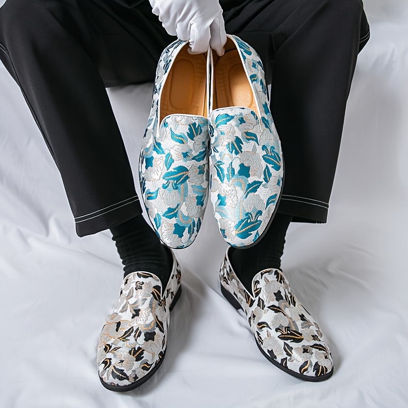 embroidered mens everyday versatile banquet dress shoes - Temu Bahrain
