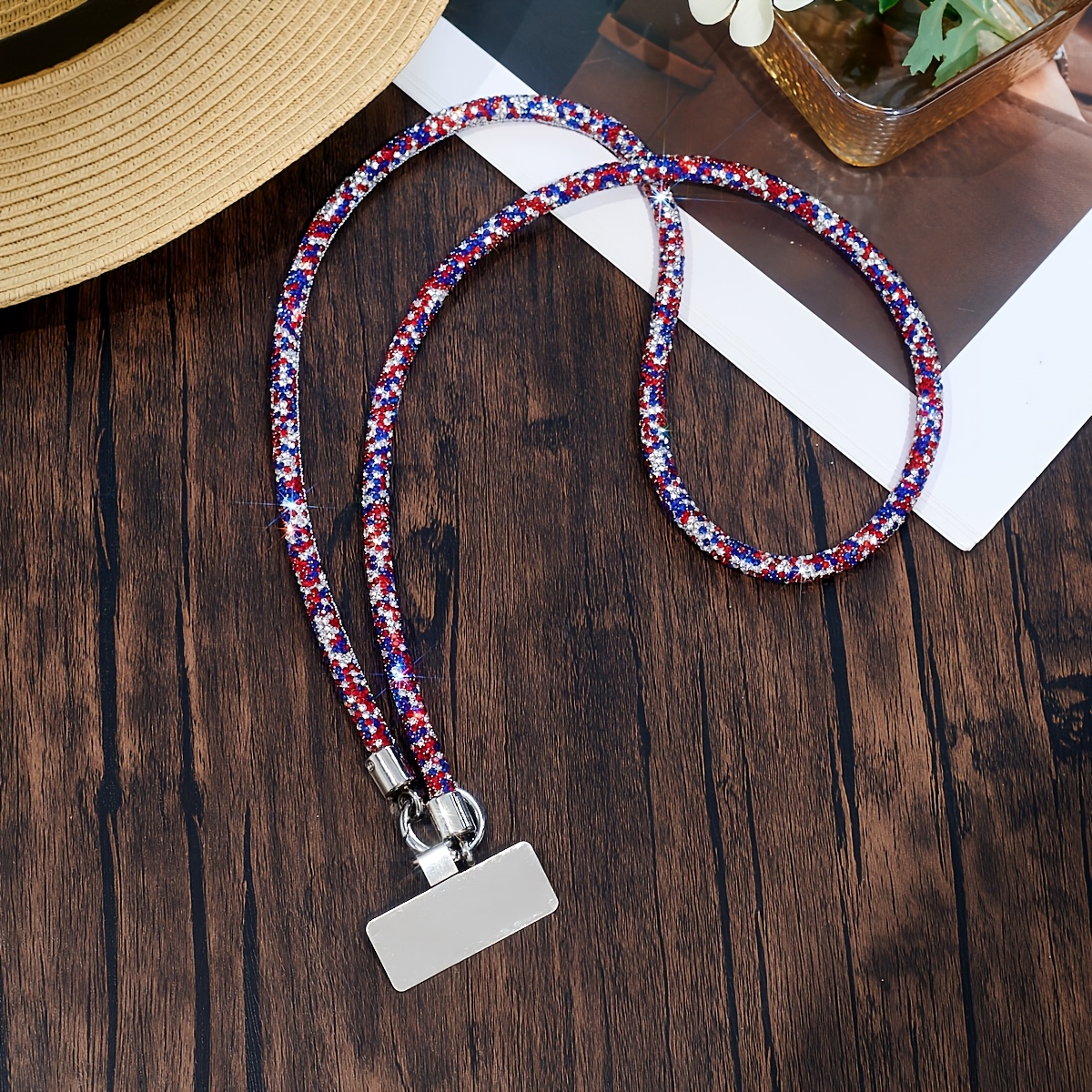 Handy-Anhänger Mit Initialen – Funkelndes Glitzer-Armband, Geschenk Für Frauen Und Mädchen