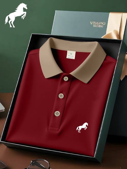 wr3362 stylish and british style mens short sleeve shirt print mens t shirt breathable and cool suitable for business casual machine washable and comfortable mens wear