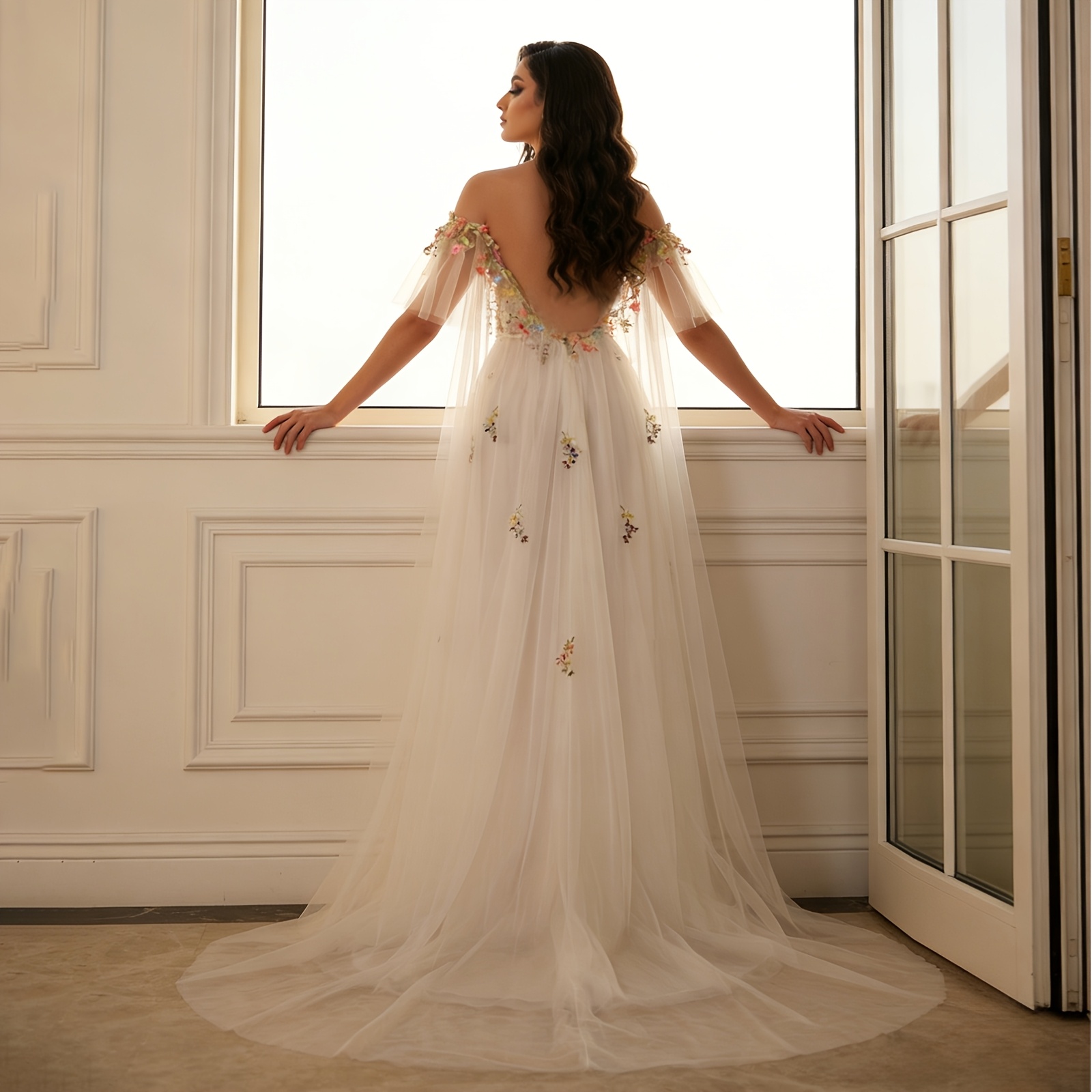 elegant white formal dresses sold on Temu Philippines