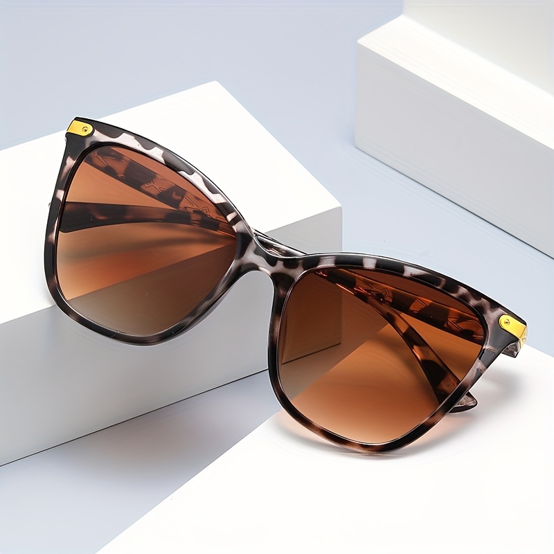 

Leopard Cat Eye Frame Fashion Glasses For Women Men Anti Glare Sun Shades Glasses For Driving Beach Travel