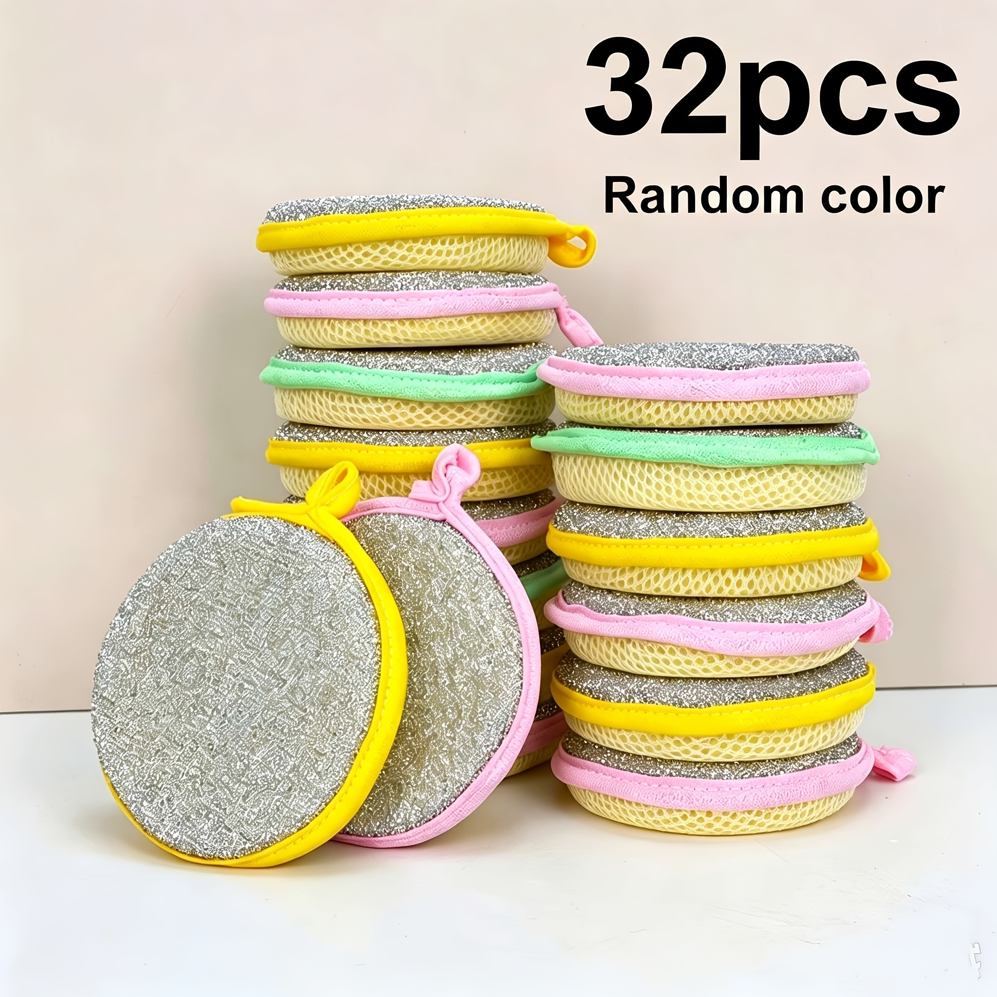 TEMU 32pcs Multi-functional Cleaning Sponges, Dishwashing Sponges, High- Sponges, Durable Non-scratch Scrubbing Sponges, Super Absorbent, Cleaning