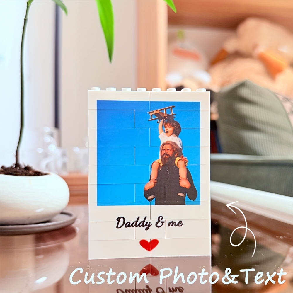 a personalized photo puzzle self   picture and text building blocks colorful photo puzzle memory decoration christmas and new year gift fathers day gift mothers day gift valentines day gift anniversary gift
