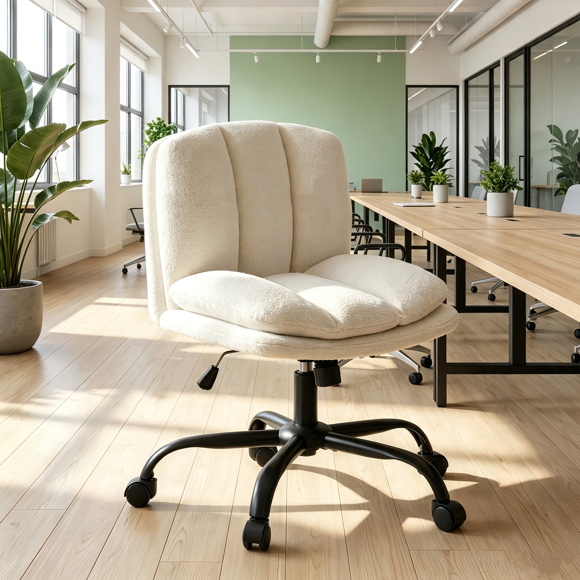 Image of Made Of Breathable Chiffon Fabric, And Comfortable Multi-functional Chair Is Perfect For Home Use, For Makeup, Office Work, Or Relaxing Room - Easily Switch Between Different Settings