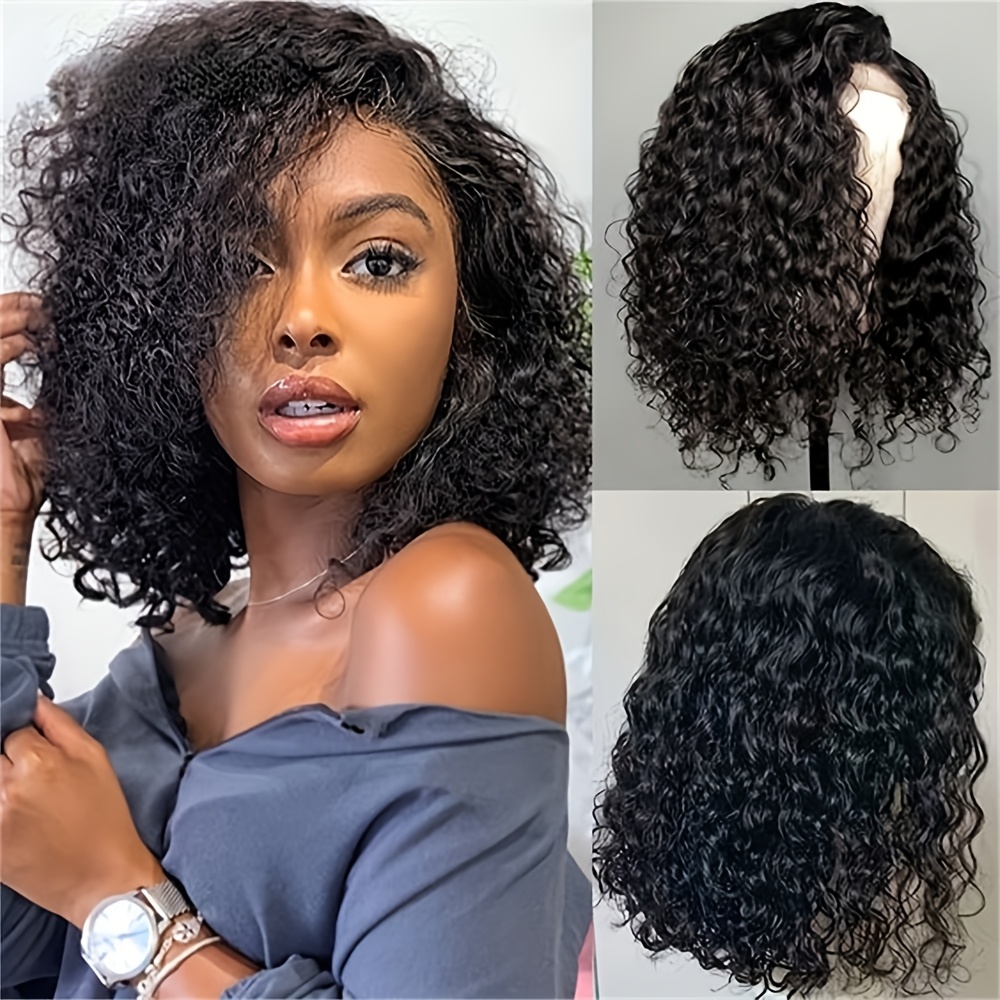 Bob Wig Human Hair Glueless 13x4 Lace Front Wigs For Women 180% Density Mongolian Hd Bob Lace Frontal Wigs Wet And Wave