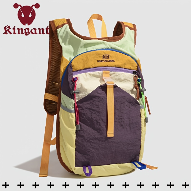 TEMU [" da Donna] Sportivo da Donna in Nylon Color- Dopamine per Outdoor, Borsa da Trekking , Borsa da Viaggio di Grande Capacit�, per Viaggi,