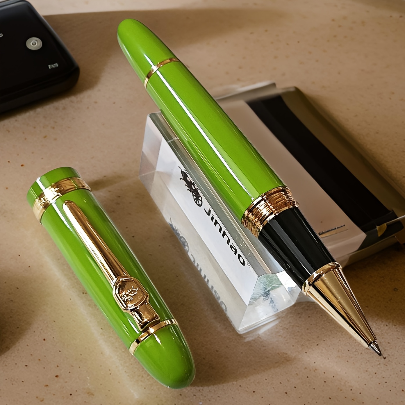 TEMU Luxury Heavy Metal Refillable Gel Ink Rollerball Pen, Medium Gel Pens, Stationery Office Supplies School Supplies