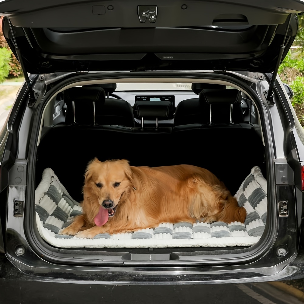 backseat pet bed mat   dog bed for car back seat pet couch cover for sofa multi purpose plush thick pet cushion floor pad non slip travel dog bed couch covers for dogs washable Product details 0
