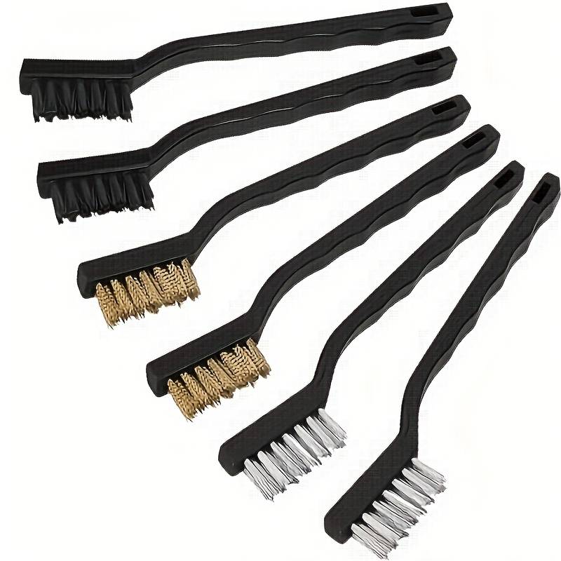 Wire Brush For Rust Removal 12PCS Mini Stainless Steel Wire Brush Set For Cleaning Welding Slag Brass Brushes For Cleaning