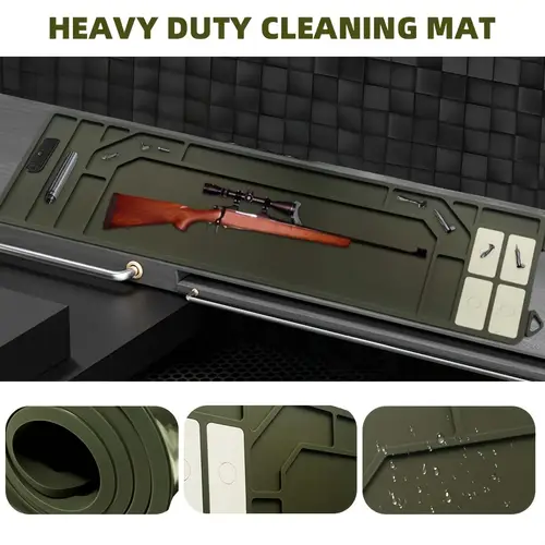 magnetic gun maintenance mat quick release long lasting cleaning tool for rifle pistol surface with magnetic label ideal christmas gift for gun enthusiasts gun accessories design sturdy construction