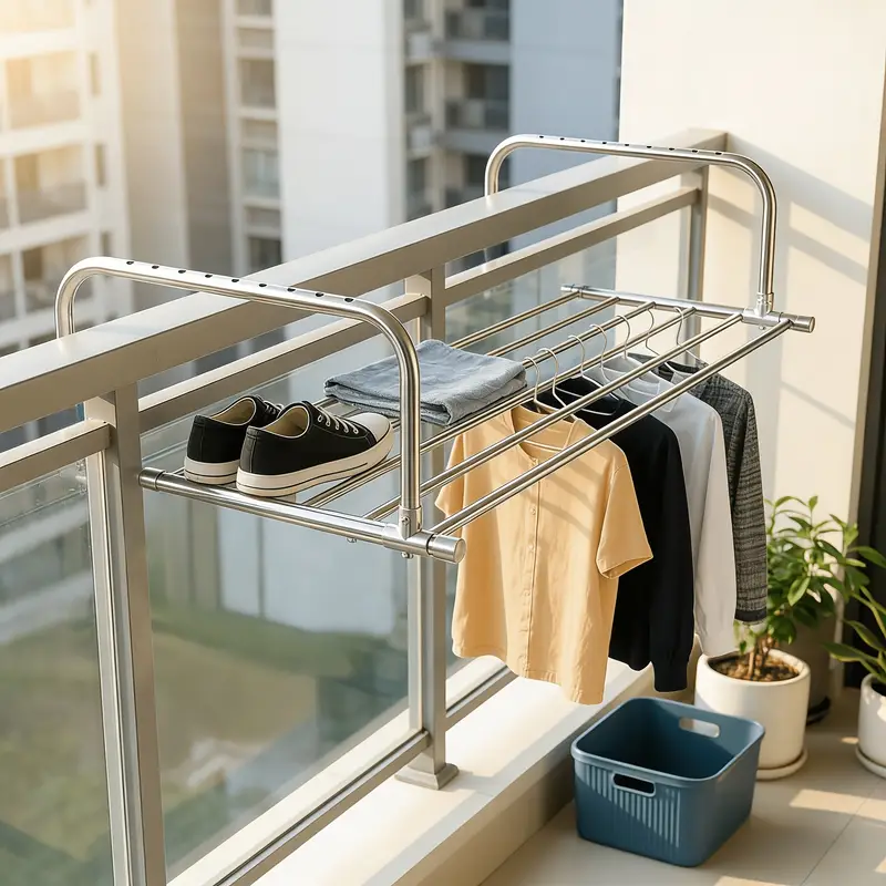 hochwertiger haushalts balkon wäscheständer aufhängen