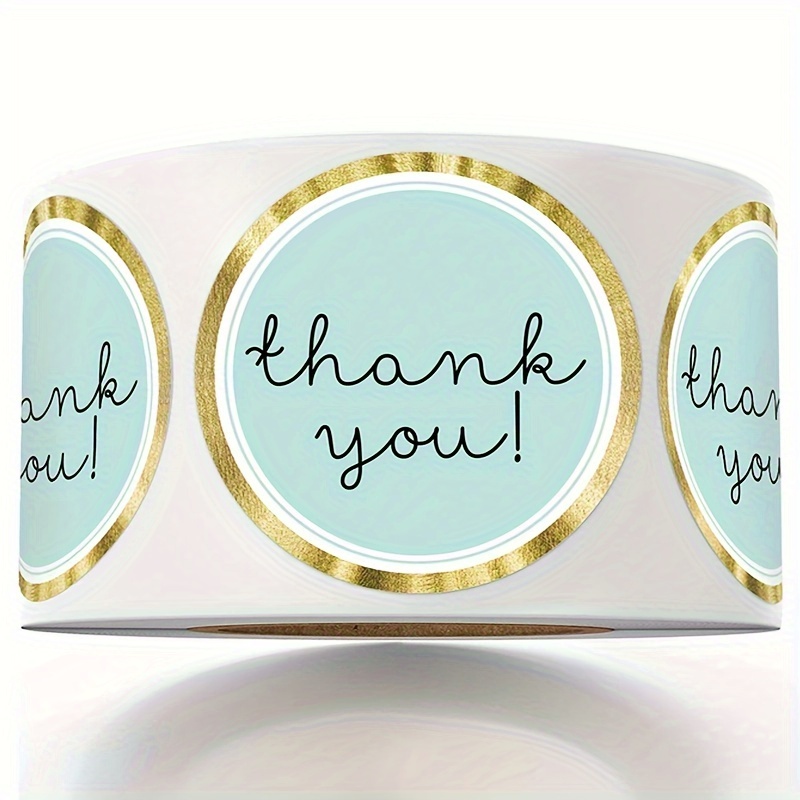 

500 Stickers/roll 1.5 Inch Thank You Stickers Decorative Gift Series Non-adhesive Sticker Labels