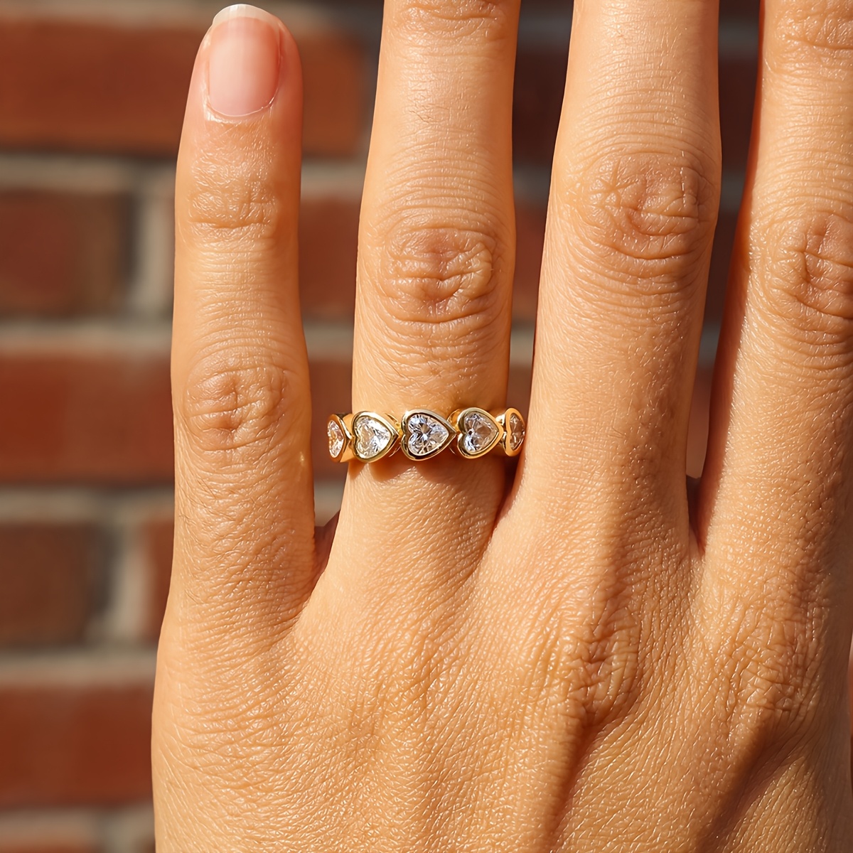 Unique Curved Rectangular Ring, Perfect Gift for Special Occasions