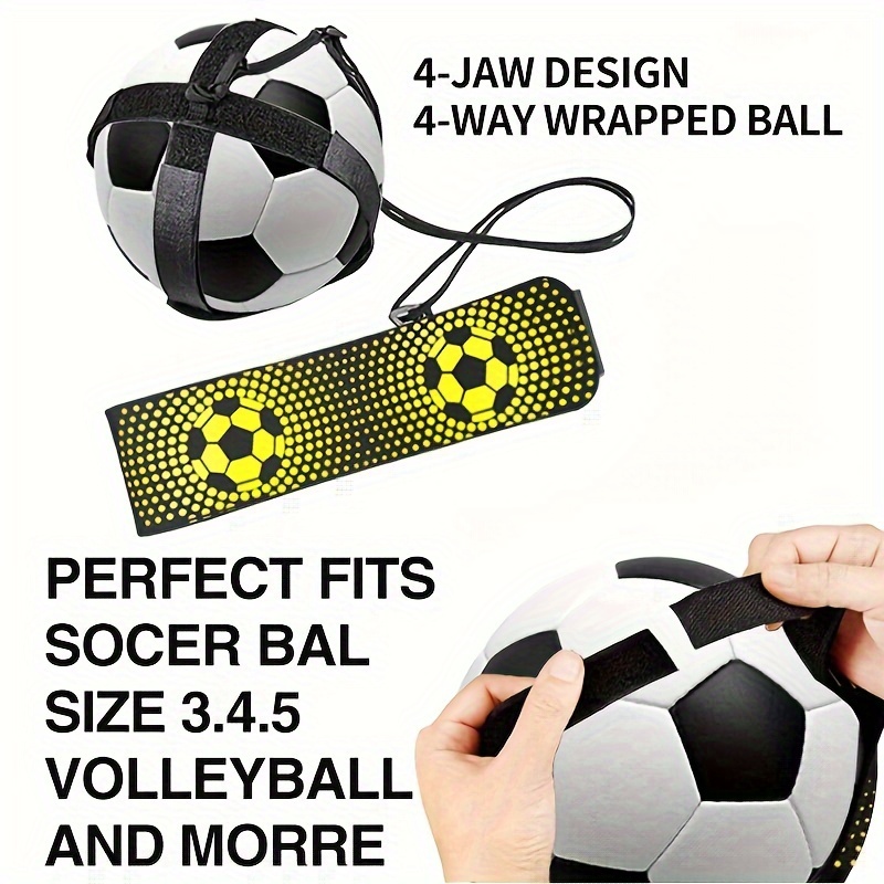 Hands-Free Soccer Kick Trainer - Durable Nylon Football Practice Belt for Solo Dribbling & Exercise, Ideal for Beginners