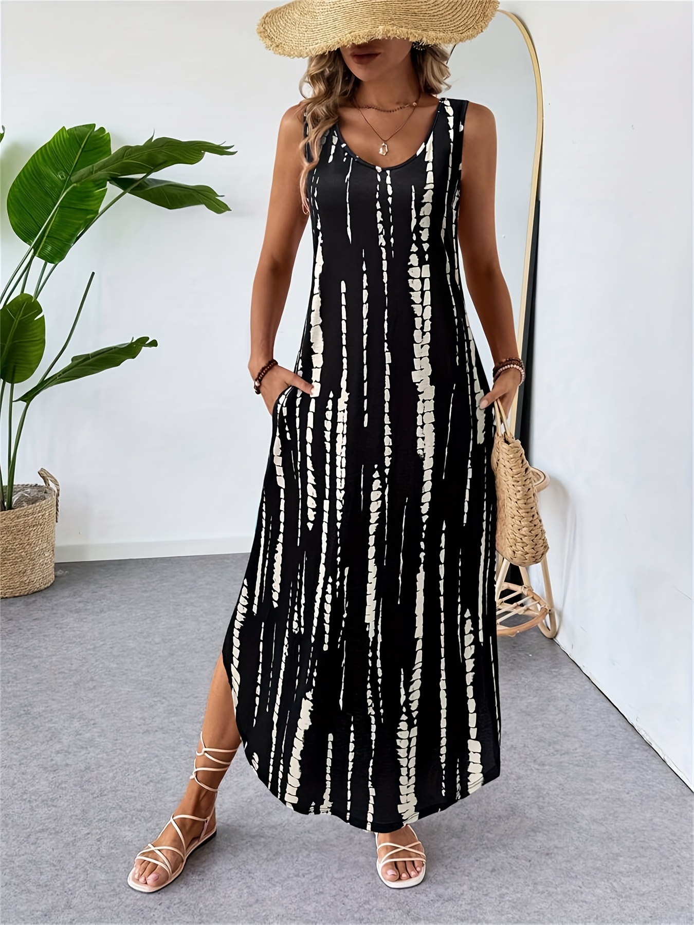 asymmetrical casual dress sold on Temu United States