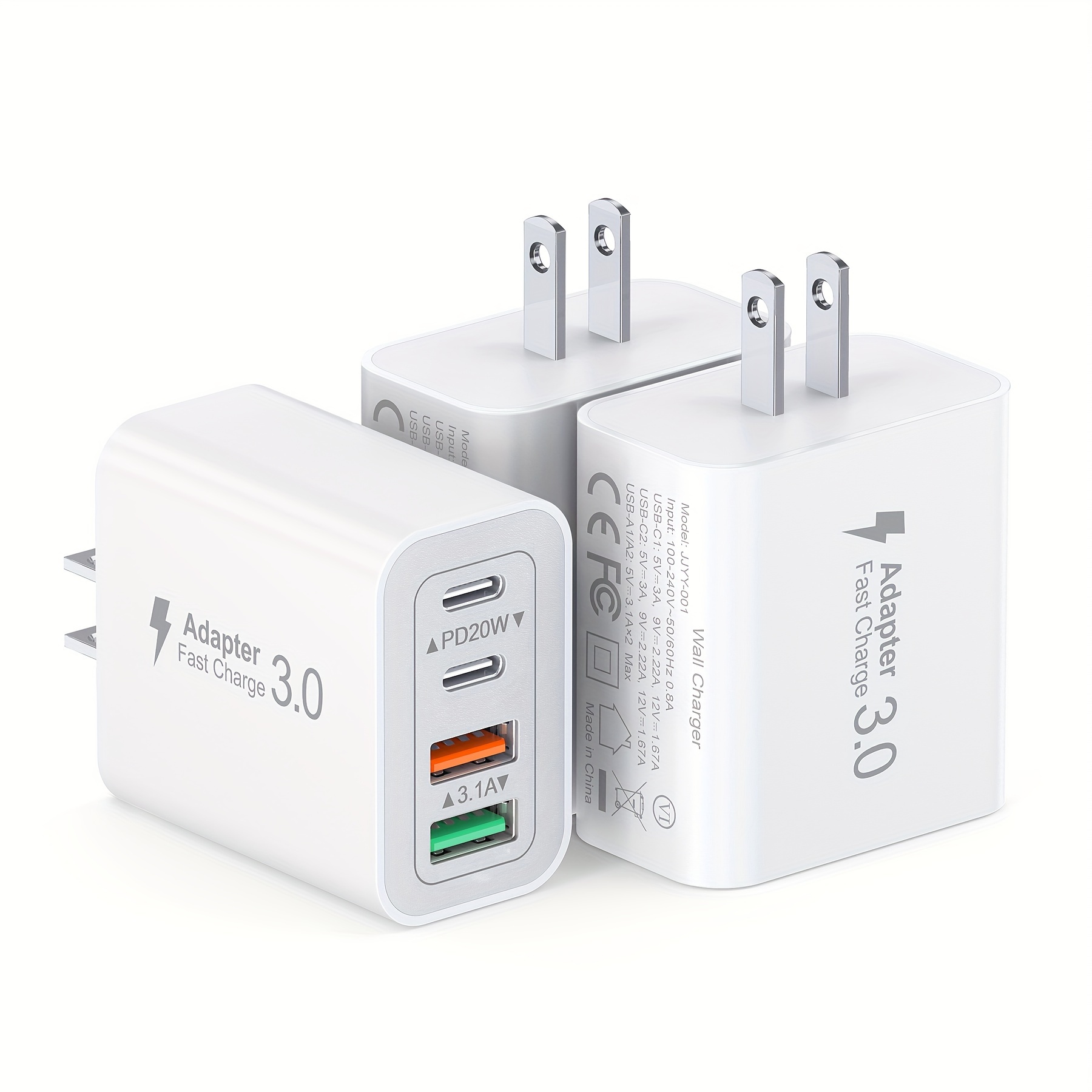 

3 Charging , 40w 4- Charger Box Adapter For Ipad/pro/, Compatible Iphone 15/14/13/12, , , , , Tablet