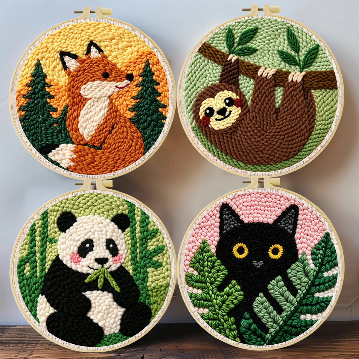 2D Adult Beginner Punching Needle Embroidery Set