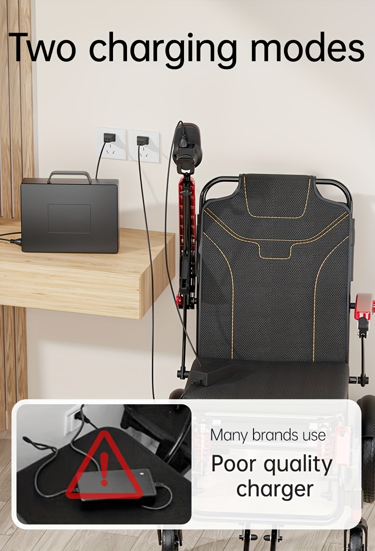 faa   portable electric wheelchair 39 lb ultra lightweight foldable mobility scooter with 18 mile range 4 wheel absorbing design no   airplane friendly chair w charger toolkit for   seniors Product details 4