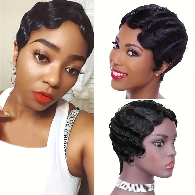 Finger Wave Wig Temu Canada