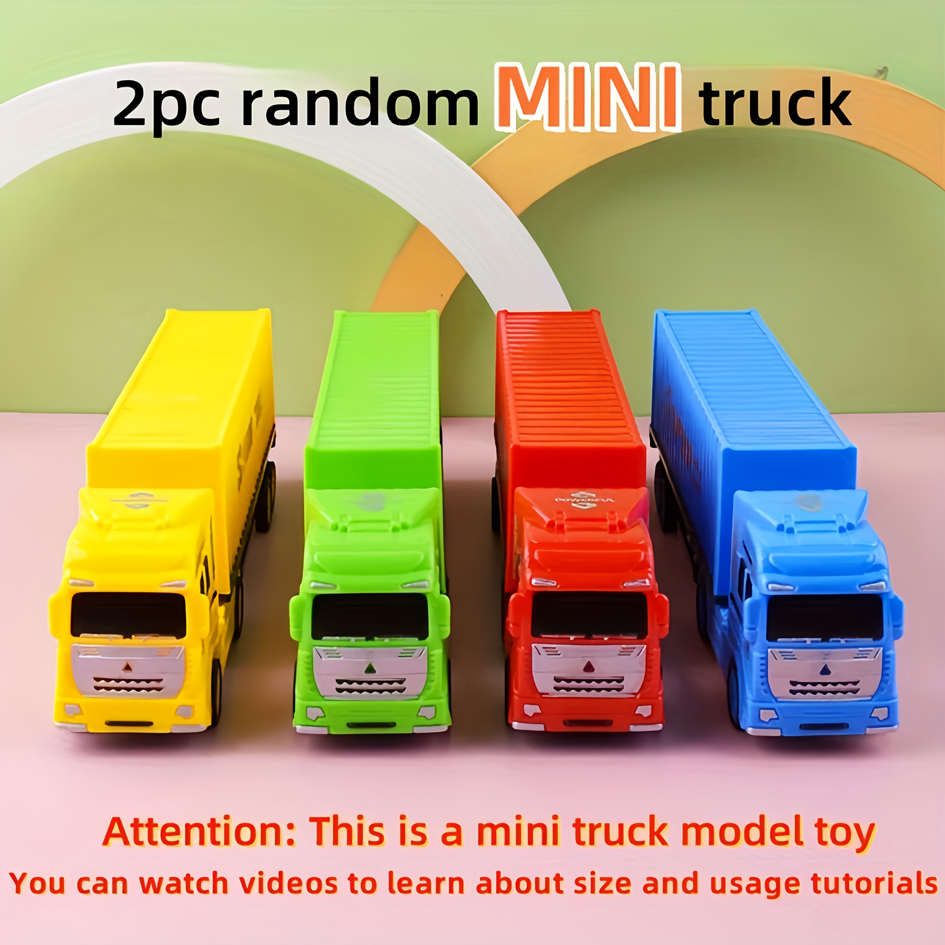 Mini Truck Toys Multi-Color Functional Set