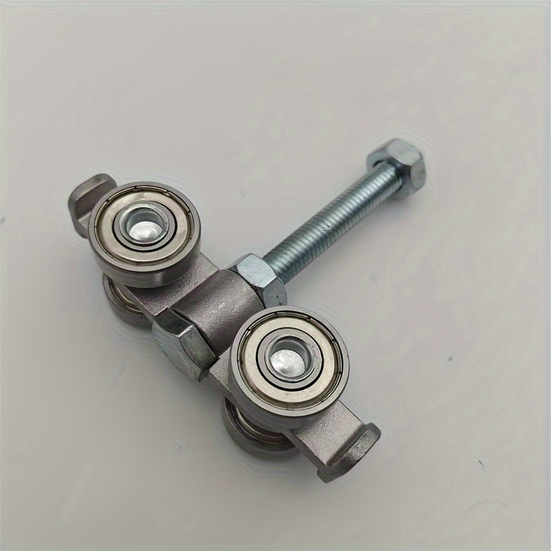 1pc Silent Rollers Wheel Trolley Assembly For Rail Hanging Track, Beam Trolley Used For Heavy Barn Or Shed Sliding Doors