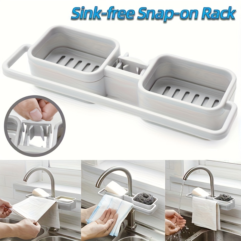 Versatile Kitchen Sink Organizer - Holds Towels, Soap & Sponges ...