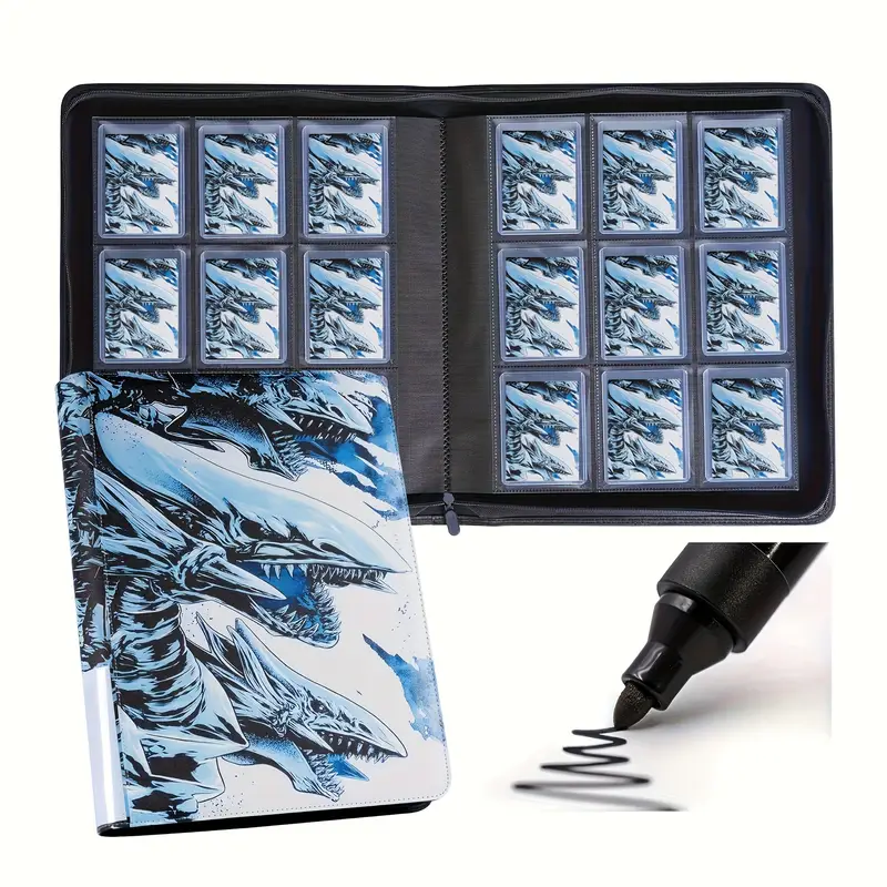 dragon card binder Obsidian Supplies 12-Pocket Scale Premium Trading sleeving or can fit 34 x 18 Dragon Shield Codex 4 Pocket
