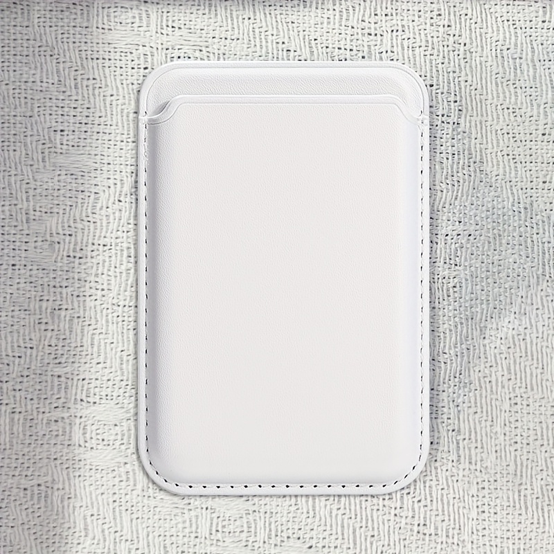 TEMU Synthetic Leather Magnetic Card Holder, Holds 2 Cards (e.g., Id, Bank, Credit Cards)