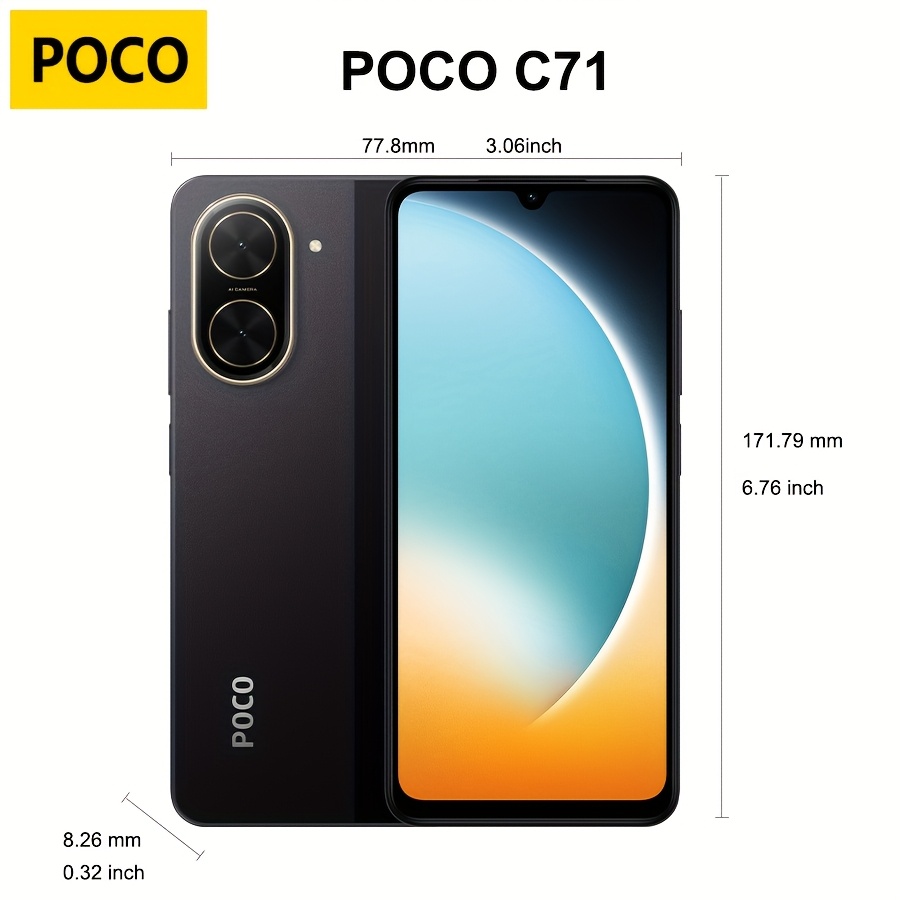 【超美品】Xiaomi poco c71 4GB+128GB New) Xiaomi POCO C71 4GB+128GB BLUE Dual SIM Unlocked