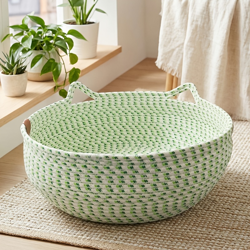 TEMU Cat Nest, Summer-cool, Suitable For , Rattan Cat Nest, Cat Scratching Nest, Cat House, Pet Nest, Cat Bed
