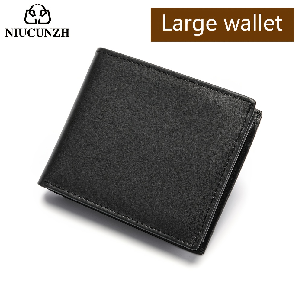Genuine Leather Rfid Wallet With Design And Multiple Card Slots, Ideal For Business And Anniversary Occasions. The Gift. Holiday Gift Idea | Classic Wallet Style | Durable Top-grain Cowhide Wallet