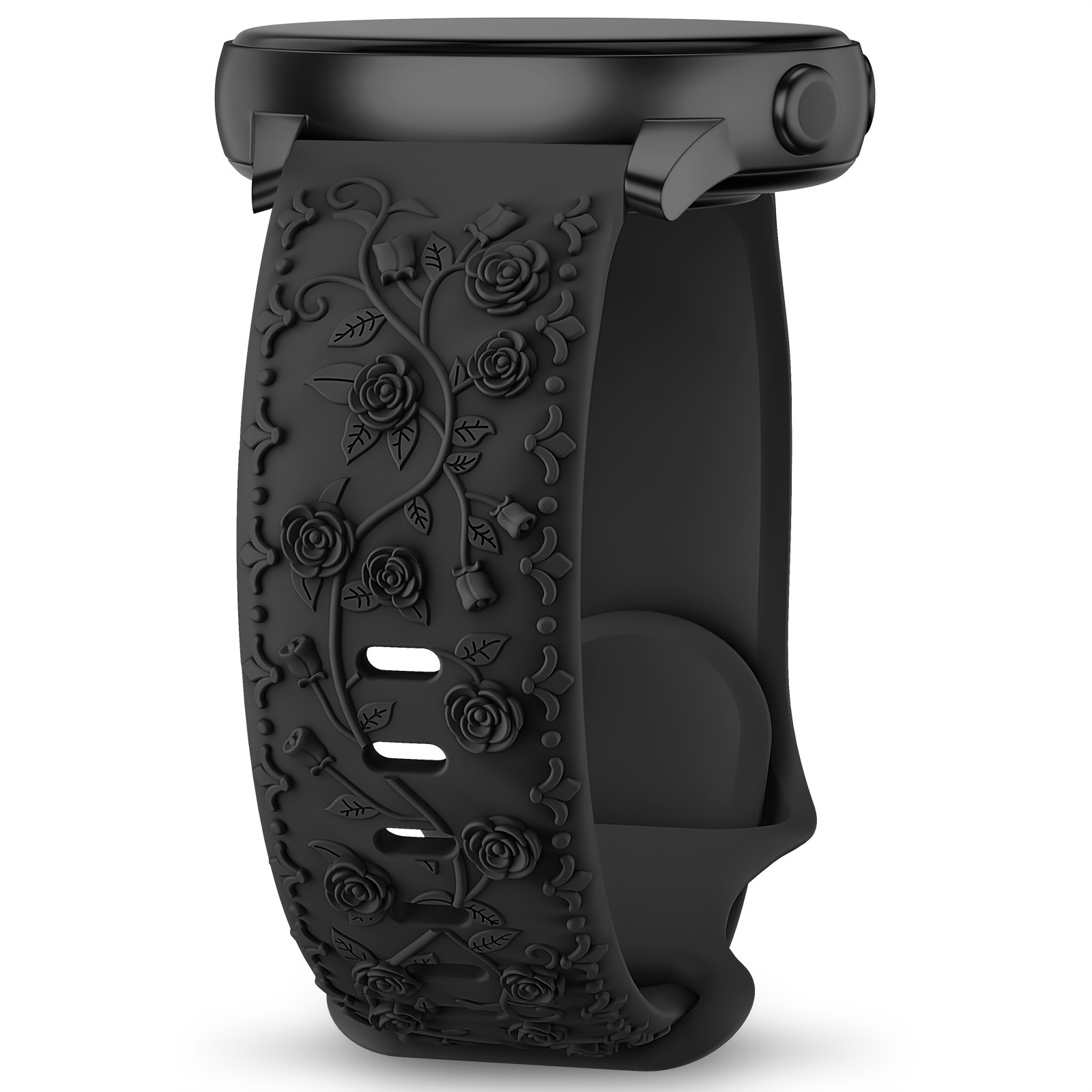 

Floral Silicone Replacement Band 7/6/5/4, , Active 2 - Water-resistant, Strap With Butterfly Clasp, Compatible With 40mm/44mm/45mm/42mm/46mm/43mm Models