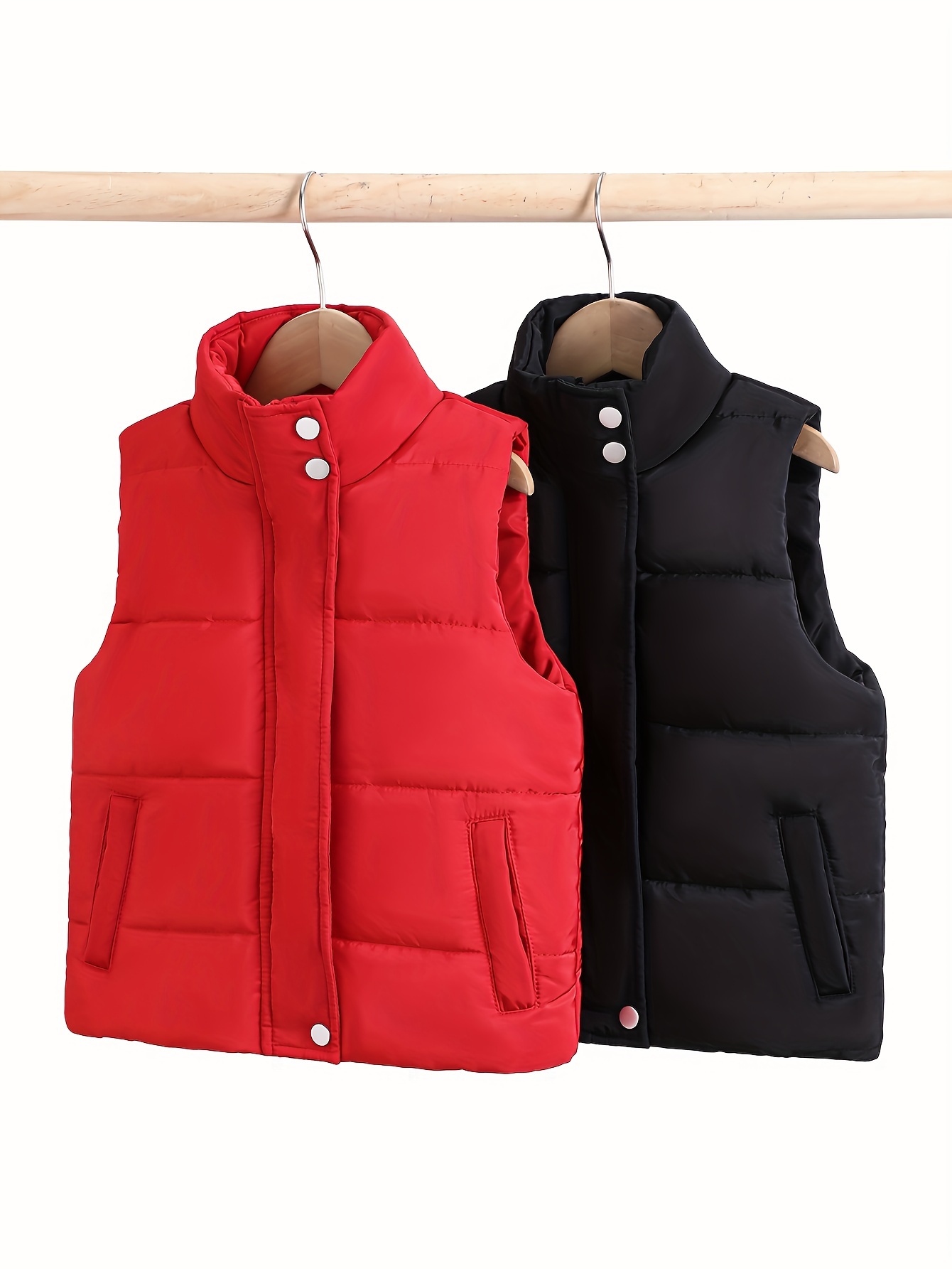 Clothing Red Puffer Vest Kids Puffer Vest Vest For Girls Happy