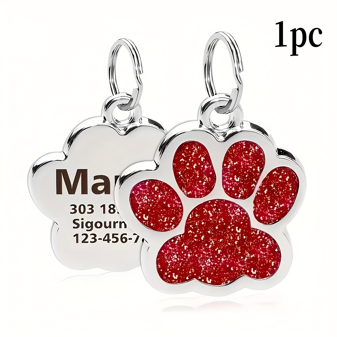 1  personalized dog tag for small to medium cats and dogs Product details 10