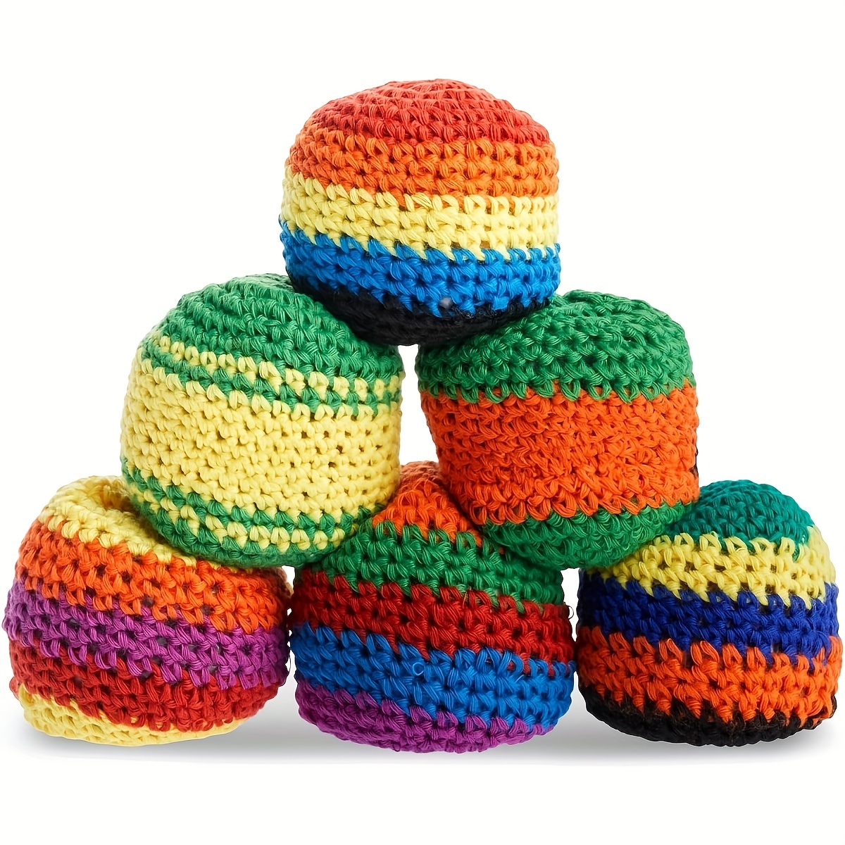 

2pcs Soft Knitted Juggling Sacks - Soccer Training & Party Favors, Ideal For Indoor/outdoor Play, Assorted Colors, Foot Bag Balls, Juggling Set, Party Gifts