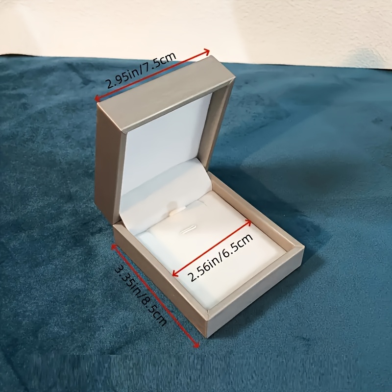 TEMU 2pcs Premium Jewelry Gift Box Set - Elegant Necklace, Ring, And Pendant Packaging , Jewelry Boxes