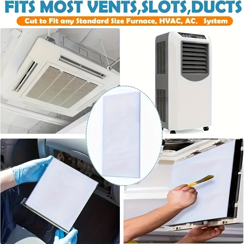 1pc cuttable air conditioning vent filter white Temu Canada