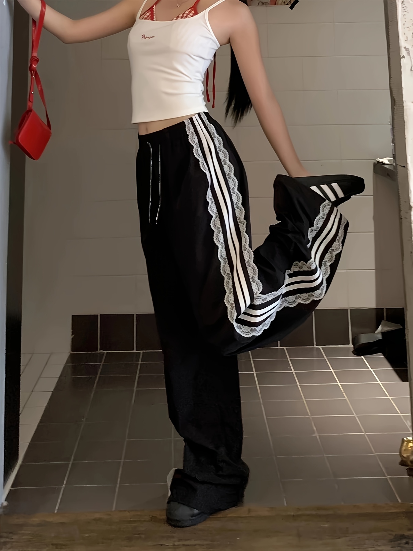 lace pants sold on Temu United States