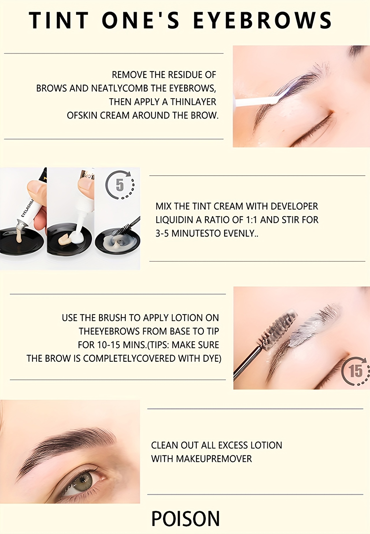 2 pack 3 pack or single pack 2 in 1 eyelash eyebrow kit professional     lasting for 6 weeks diy hair coloring for salon home use details 3