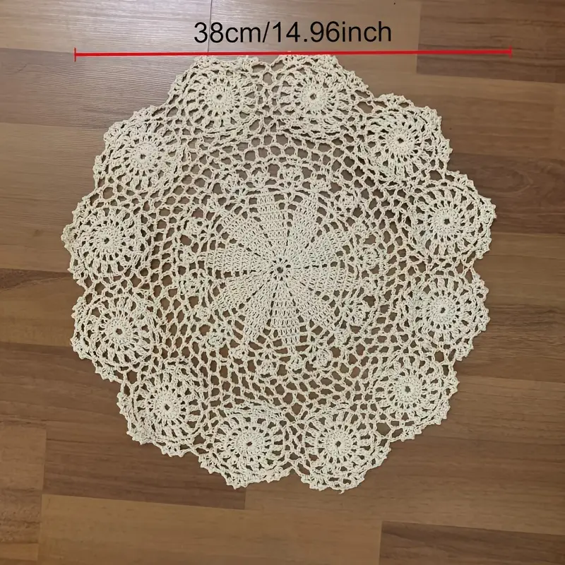 crochet dressing table mats Amazon.com: Utobanh Handmade Cotton Woven Crochet Placemat with Tassels, 10 x12 Inches Small Place Mat for Bohemian Wedding Dcor, Boho Table Mat for Farmhouse, Rustic Dcor for Dining Table, Beige : Home