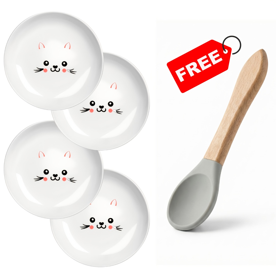 E-shop Die Katzenfutter-Schüsseln mit nasskochendem Futter liefern einen Löffel, mit vier Schüsseln im Set und einem kostenlosen Löffel. Diese
