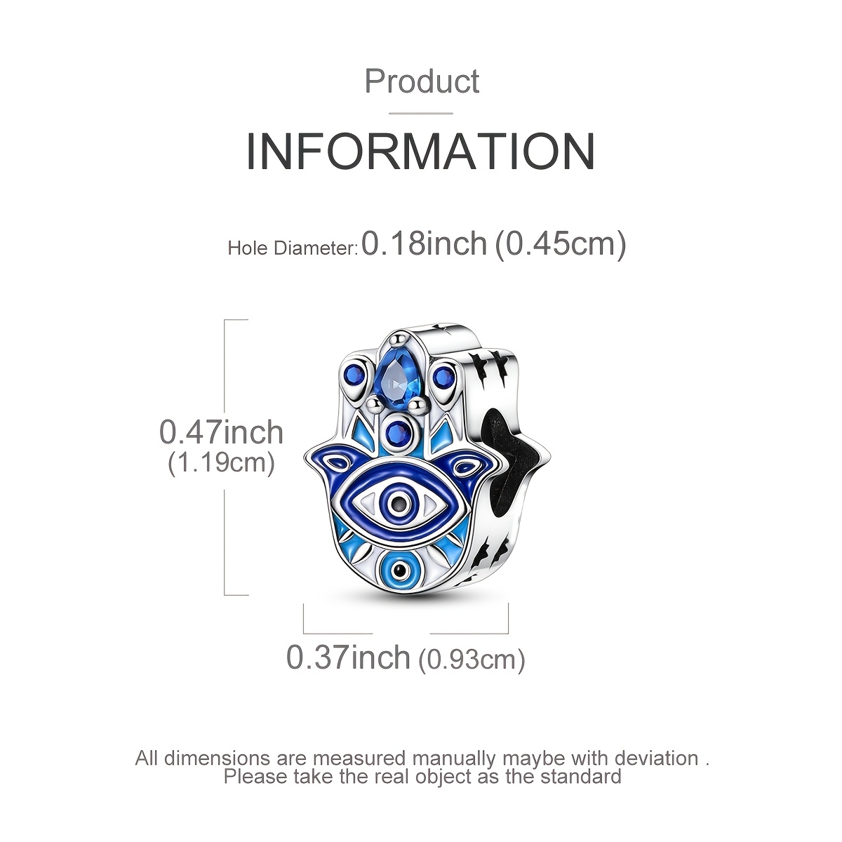 Handmade Jewelry Craft with Silver Plated Guardian Hand Charms